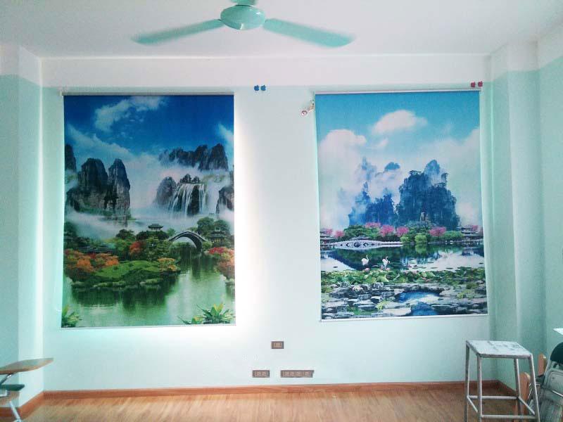 Rèm cuốn tranh 3D HC107