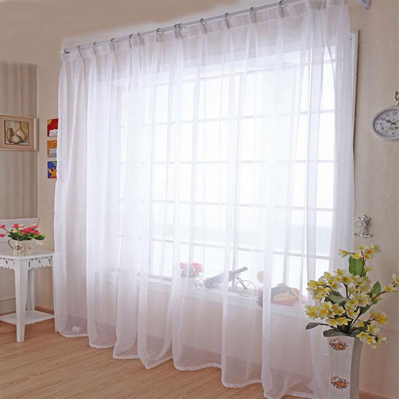 Rèm voan trắng thường K45