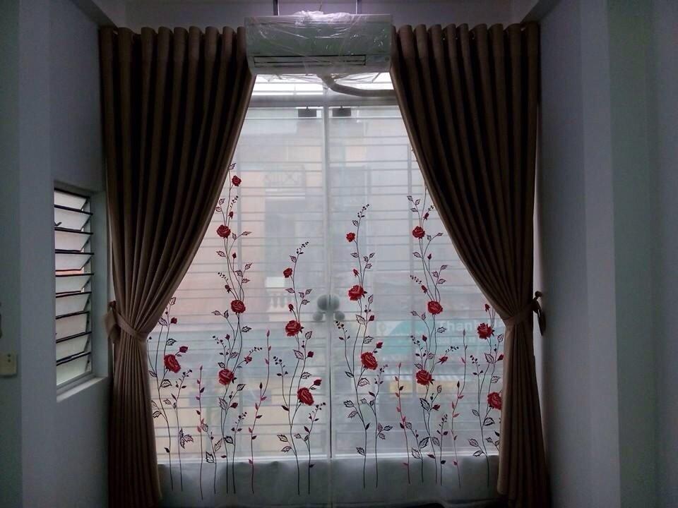 Rèm voan thêu cao cấp H30